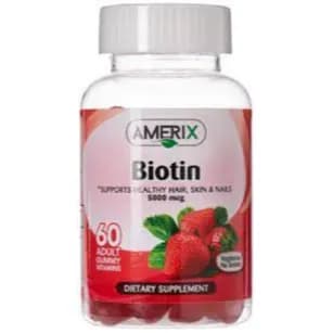 Amerix Biotin 5000mcg 60 Adult Gummy