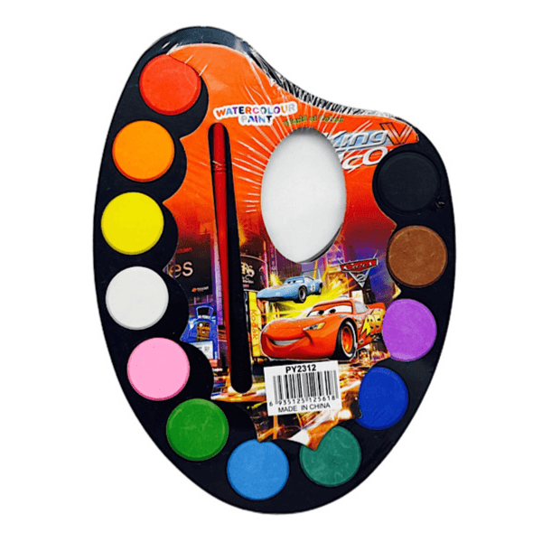 Water Colour Paint With Brush Disney Car - 9039