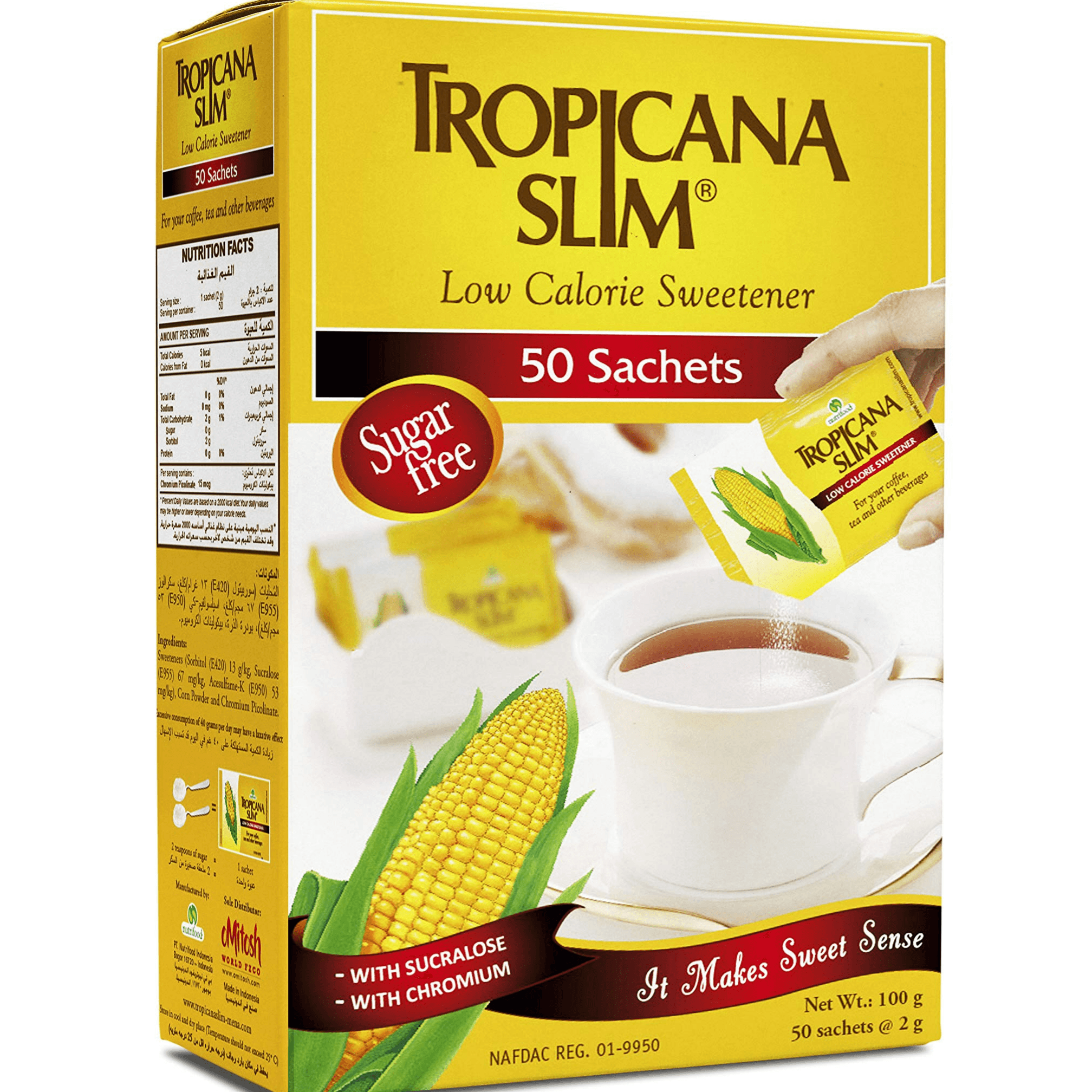 Tropicana Slim Sweetner 50 Sachets