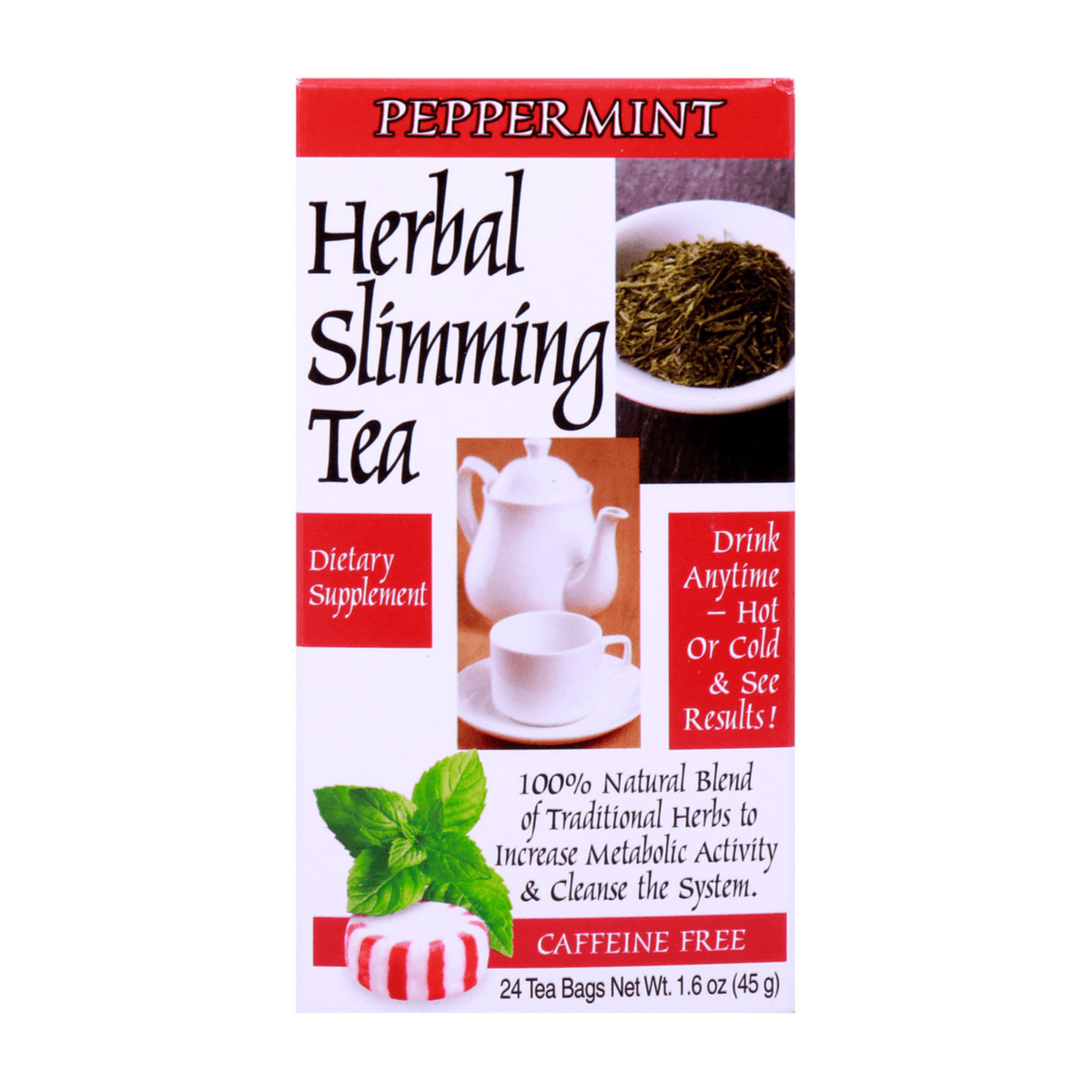 21St Century Slimming Tea Peppermint 24 Bags