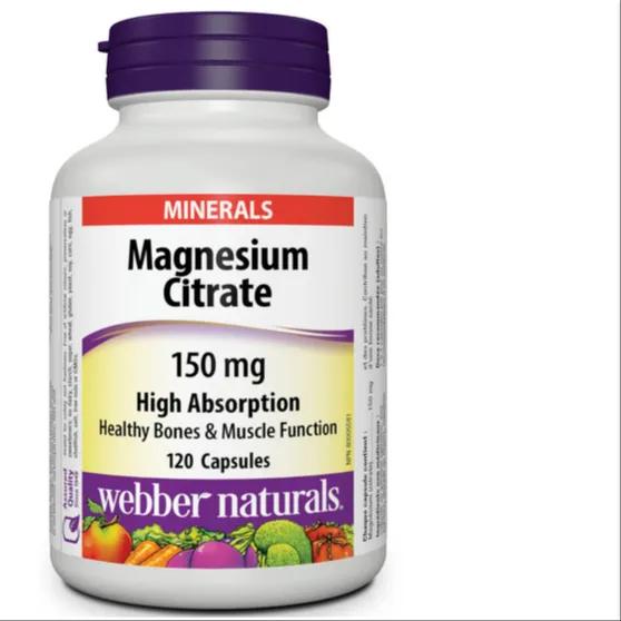 Webber Naturals Magnesium Citrate 150mg Cap 60's