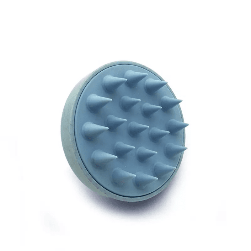 Eco Friendly Wheat Straw Hair Scalp Massager Shampoo Brush - Light Blue