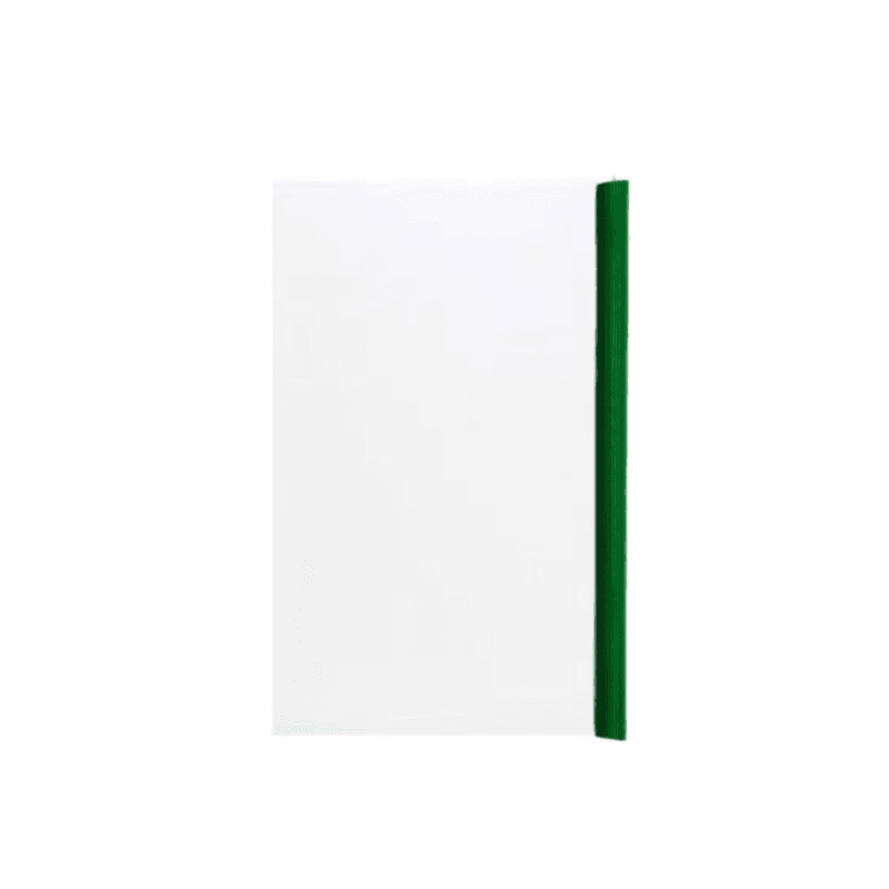 Plastic Transparent Sliding Bar File Size A4 Green Colour - 11780