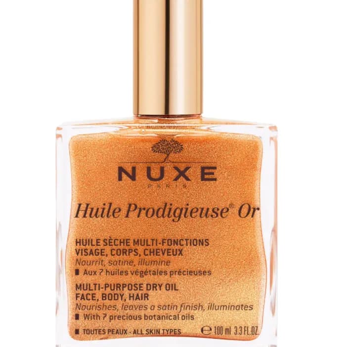 Nuxe Huile Prodigieuse Or Multi Purpose Shimmering Dry Oil For Face Body and Hair 100ml