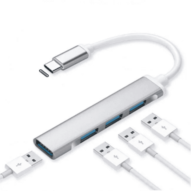 Type-C To Hsb Hub C-809 4 Ports For Macbook Or Phone