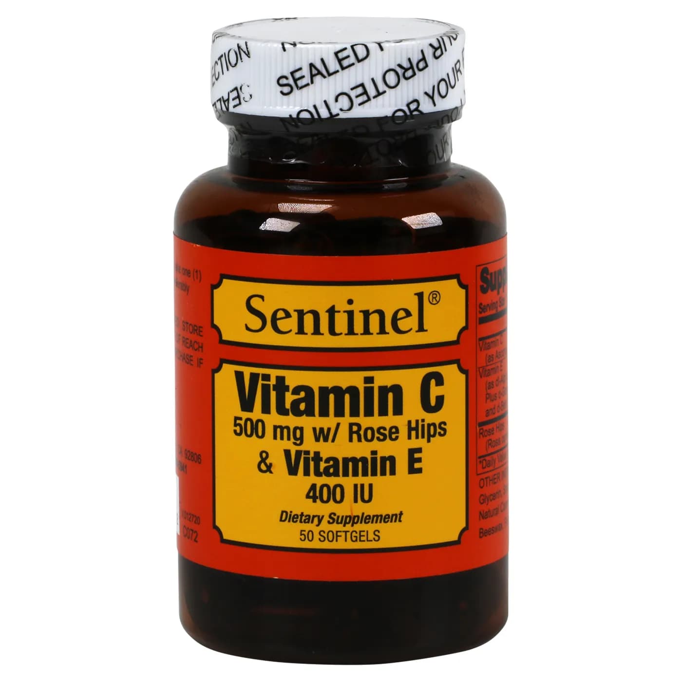 Sentinel Vitamin C With Rose Hips & Vitamin E