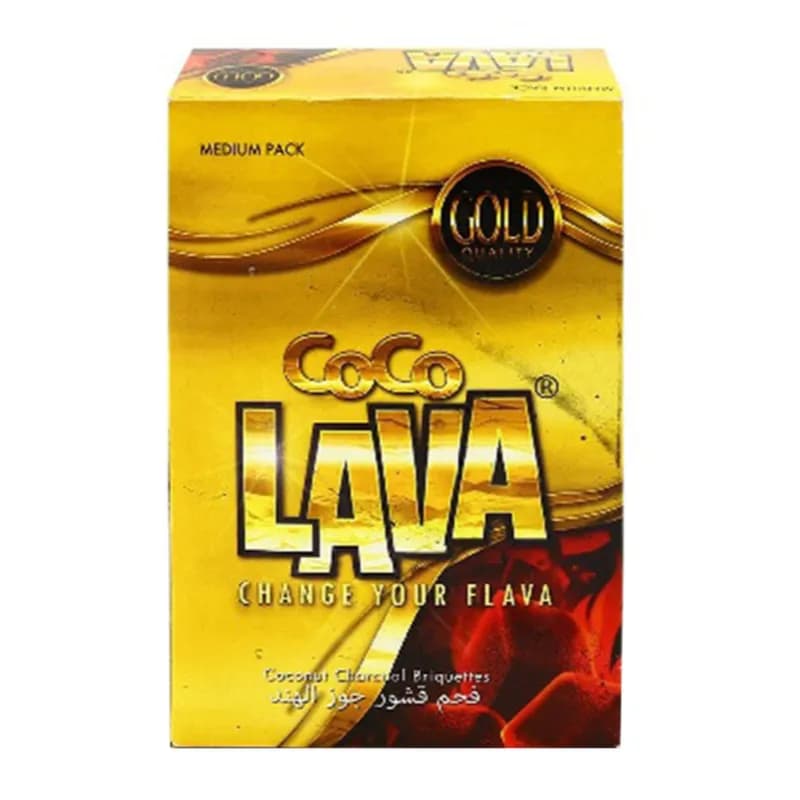 Coco Lava Medium Pack Gold Quality Coconut Charcoal Briquttes