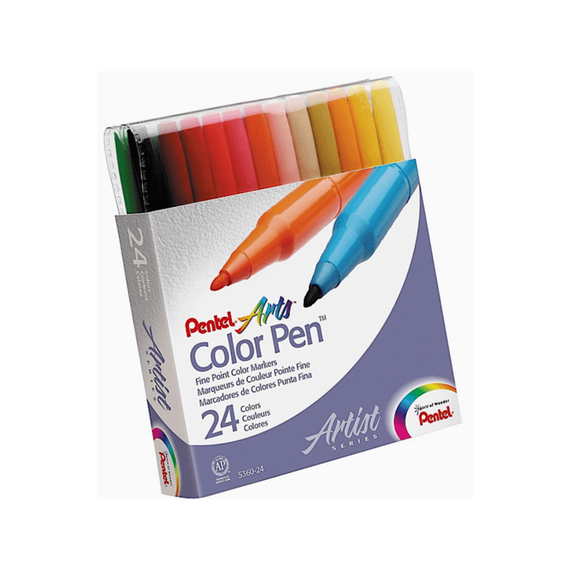 Pentel Color Pen Set, 24-Colors - 426