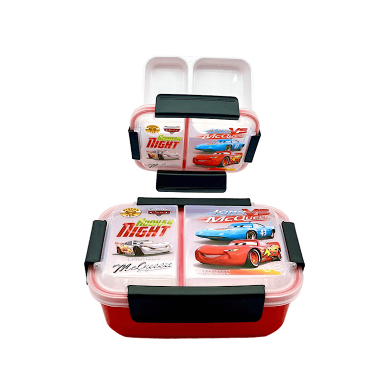 Lunch Box 900ml Disney Cars Red Colour - 8649