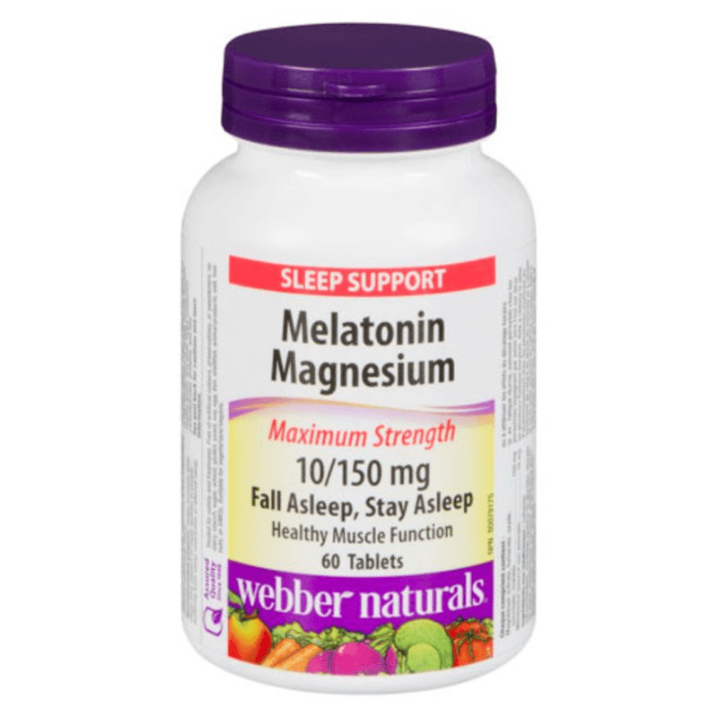 Webber Naturale Melatonin Magnesium 10/150mg Tab 60's