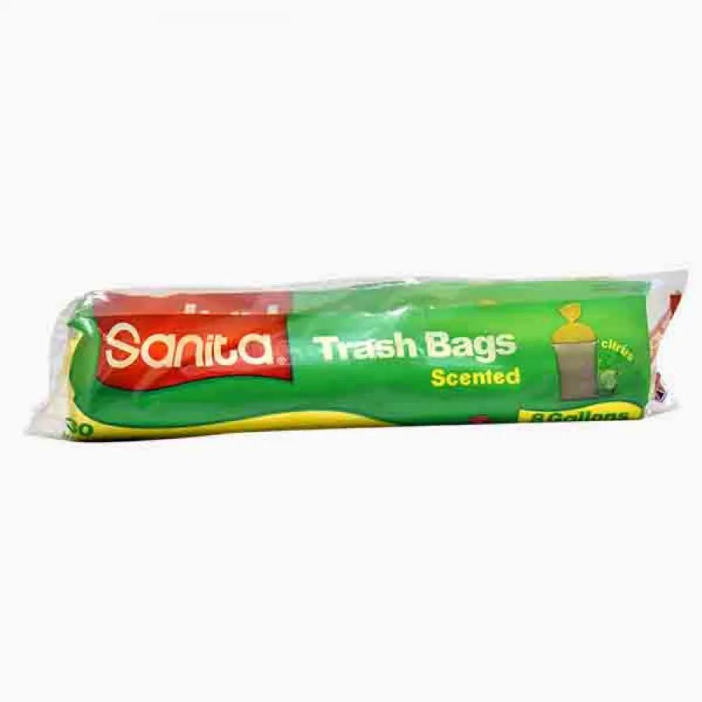 Sanita Trash Bags Scented 30 Medium Bags 8 Gallons