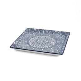 Che Brucia Square Plate 22 x 22cm Arabesque/D03-091