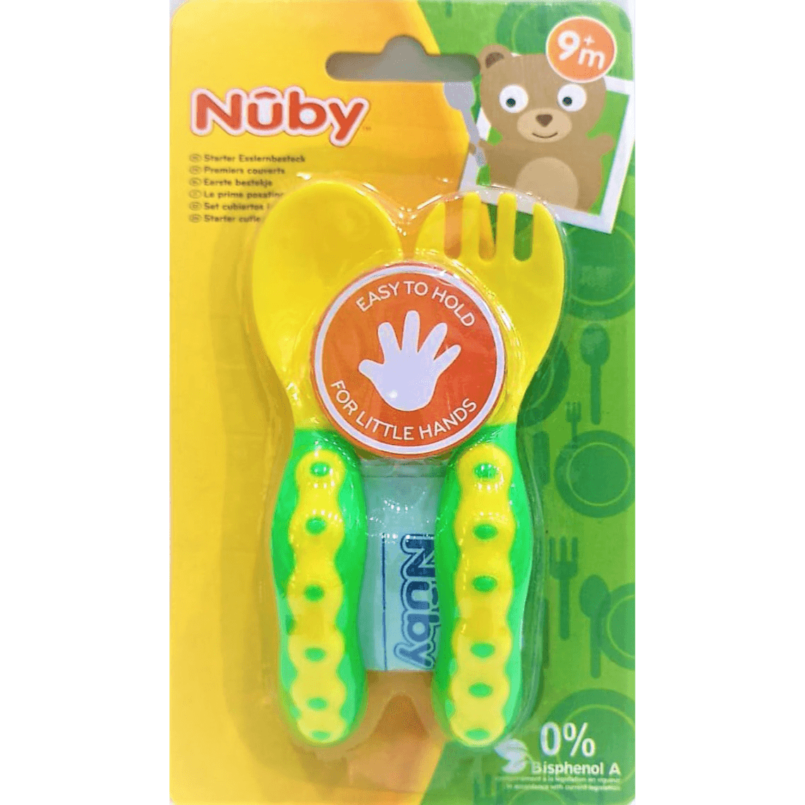 Nuby Starter Cutlery 2 Pieces 9M+ 2530 Assorted Colour