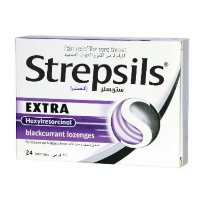 Strepsils Extra Blackcurrent 24'S