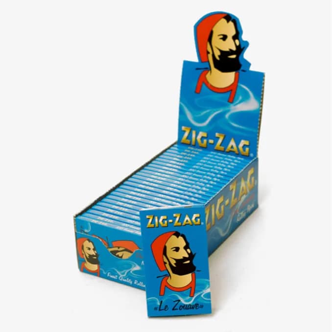 Zig-zag Rolling Paper Blue