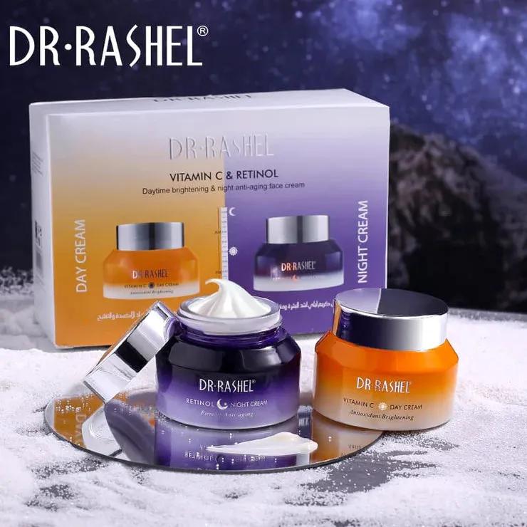 Dr.Rashel Vitamin C Day Cream And Retinol Night Cream - Pack Of 2 - Day & Night - (Drl-1723)