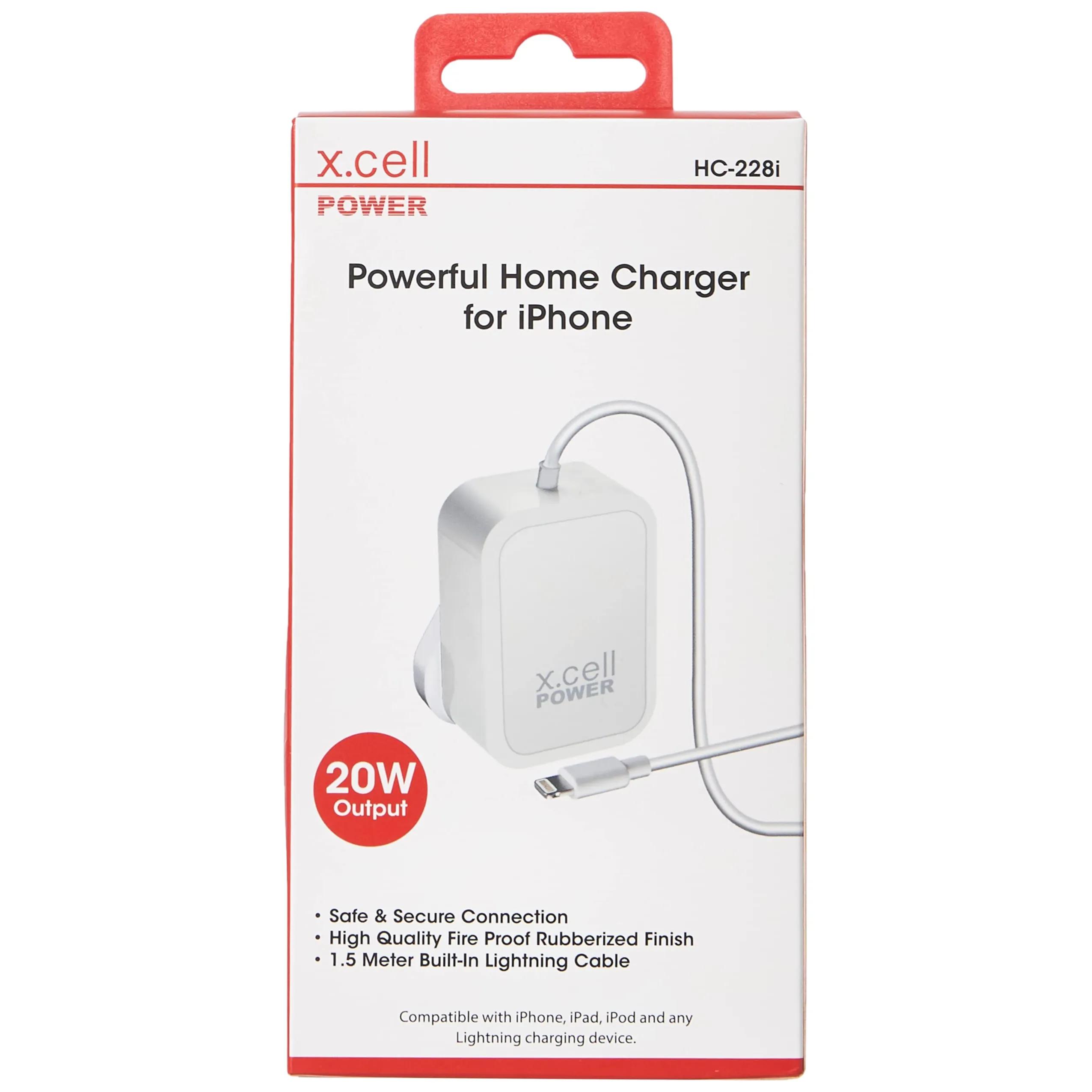 Xcell iPhone Home Charger 20w With Cable