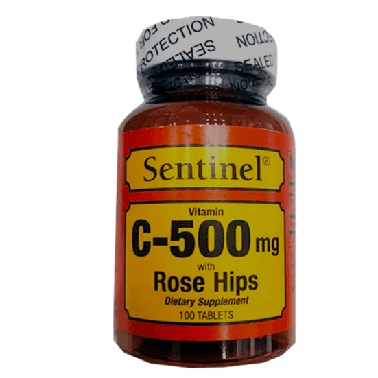 Sentinel C 500 Mg Rose Hips 100 Tablets