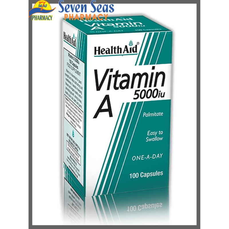 Health Aid Vitamin A 5000 Iu 100 Capsules