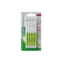 Gum Interdental Brush Bi-direction Iso Size 1 0.7mm 6 Brushes Ref-2114