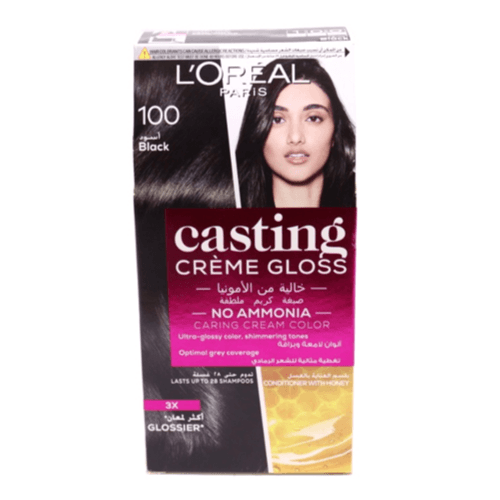 Loreal Paris Casting Creme Gloss 100 Black Hair Color