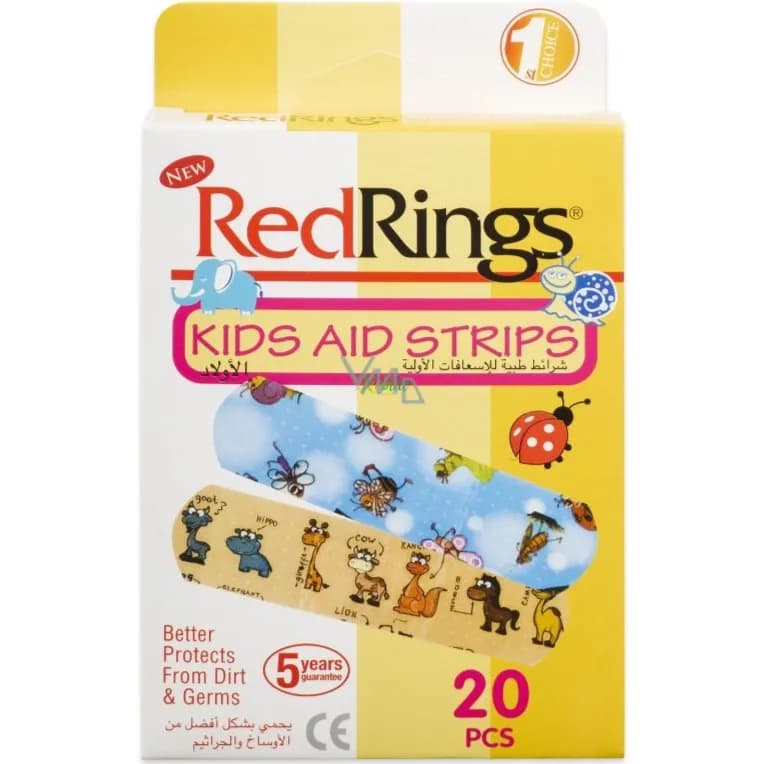 Red Rings Kids Aid Srips 20s