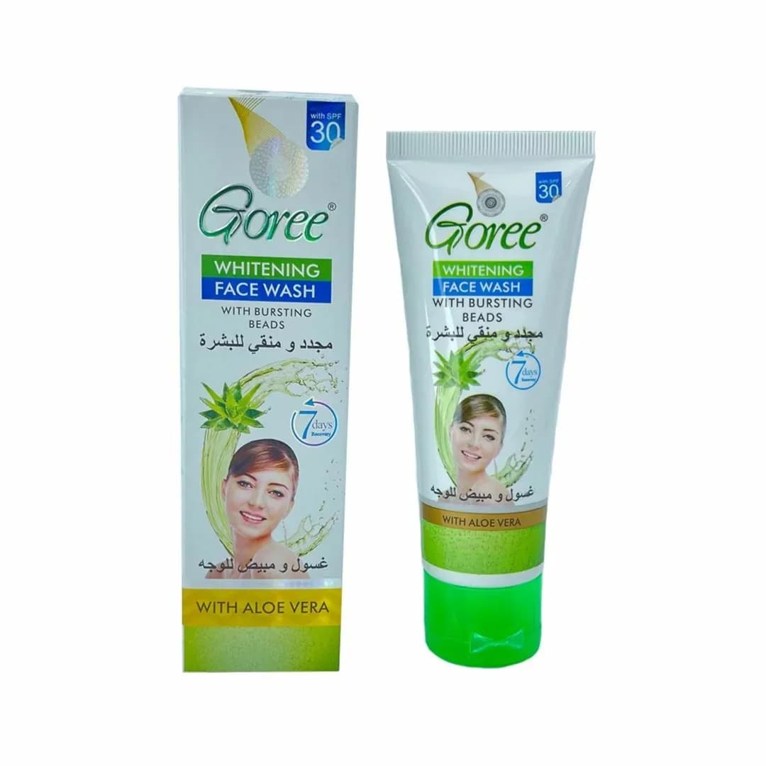 Goree Whitening Face Wash With Bursting Beads With Aloe Vera 70ml