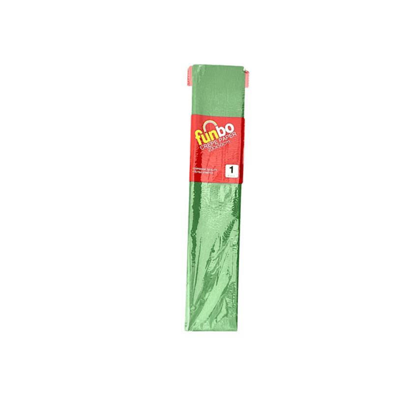 Funbo crepe paper 200x50cm green colour - 8944