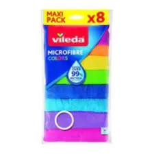 Vileda Microfibre Colors Apc 8 Pieces