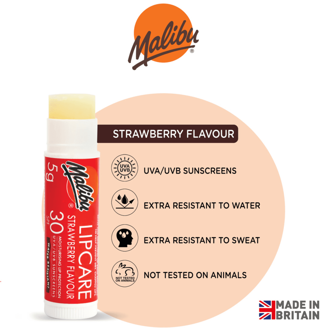 Malibu Strawberry Flavour Lipcare Spf 30 5G