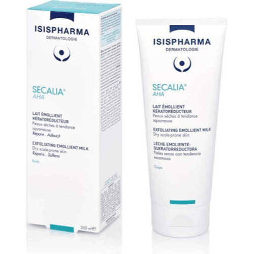 Isispharma Secalia Aha Exfoliating Emollient Milk For Dry-scale Prone Skin 200ml