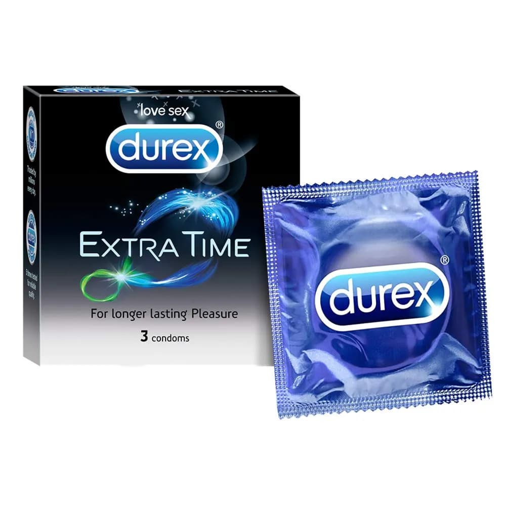 Durex Extra Time Condoms for Men 3 Pieces