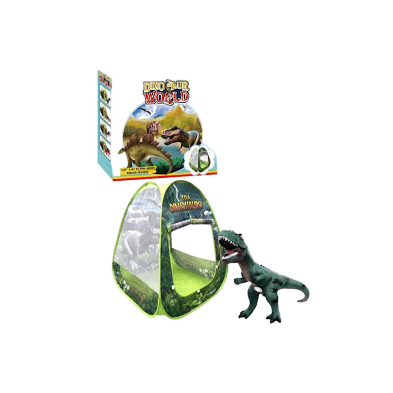 Childrens Play Tent 70X70Cm Length 90Cm High Dinosaur Design With Gift Toy Dinosaur - 8723