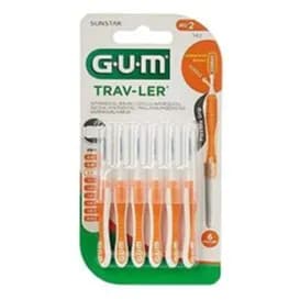 Gum Trav-ler Interdental Brush 0.9mm Ref:iso 2 /1412  6 Pieces