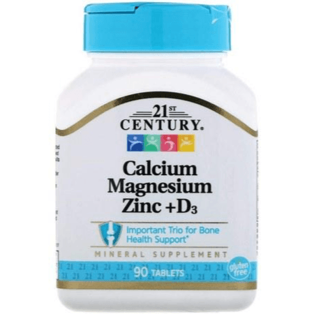 21st Century Calcium, Magnesium, Zinc D3 Tablets 90's