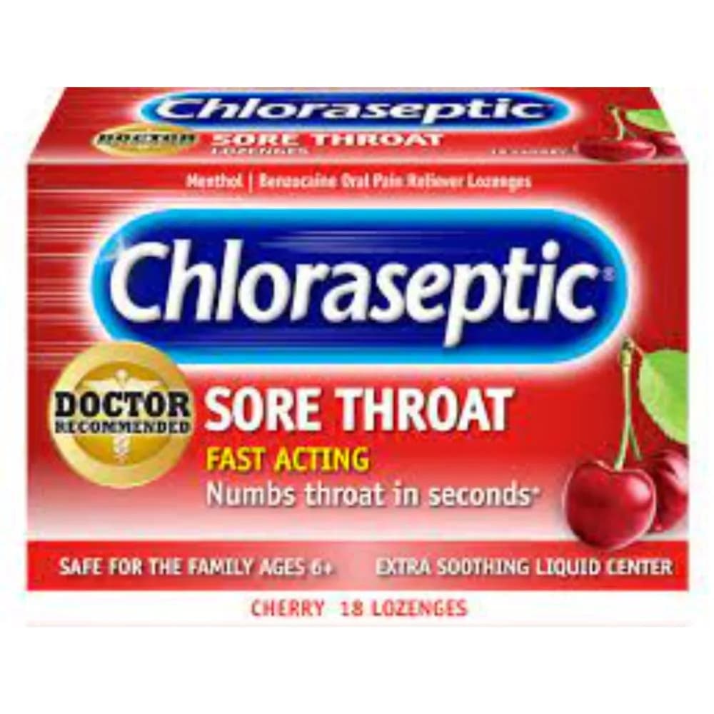 Chloraseptic Cherry Lozenges 18 S