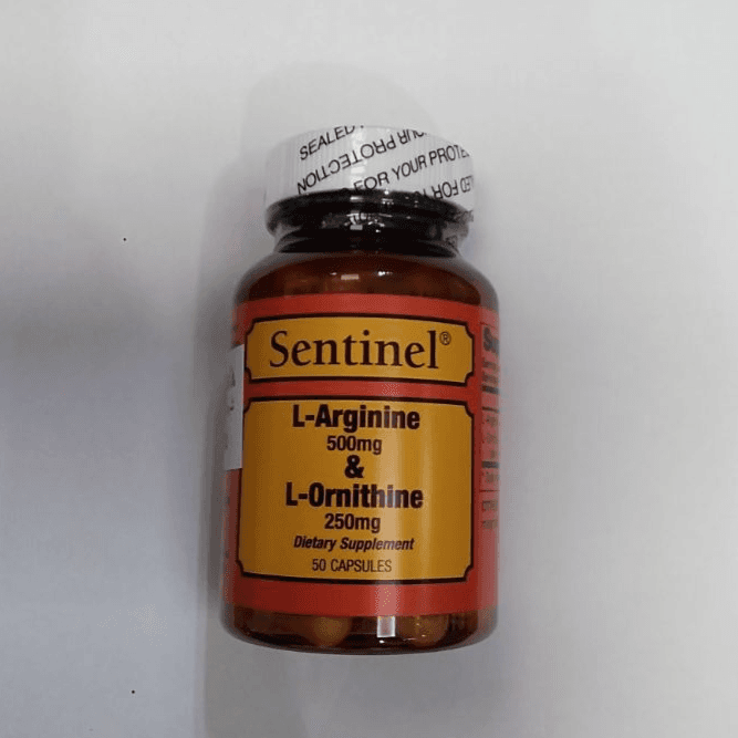 Sentinel L -Arginine 500 Mg L-Ornithine 250 Mg 50 Cap