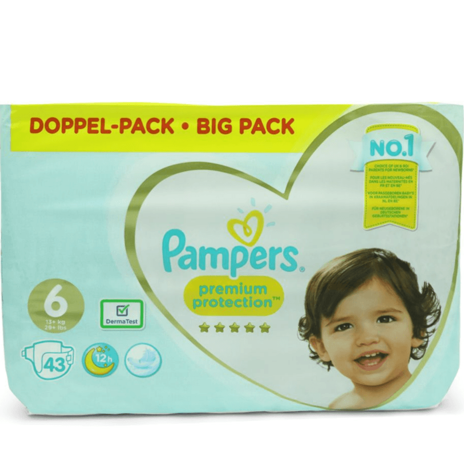 Pampers Premium Protection Size Six 43 Diapers