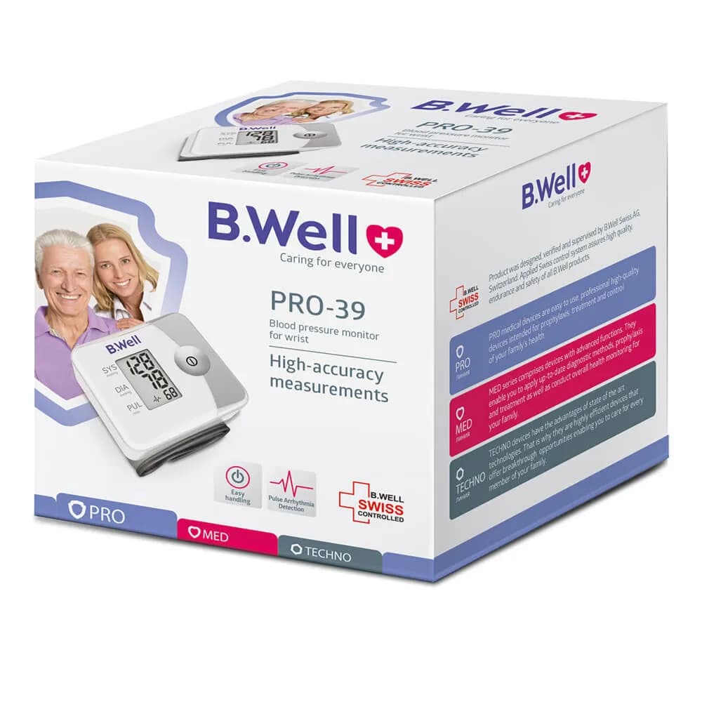 B. Well Blood Pressure Monitor Pro-39 Wrist Accurate And Apparent