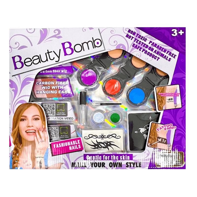 One Of The Best Gifts For Kids Girls Is The Beauty Bomb Game With A Video Explanation, Fashion Nails - 8134