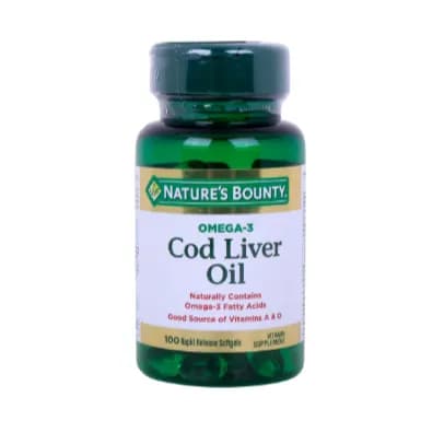 Natures Bounty Cod Liver Oil Capsules 100's