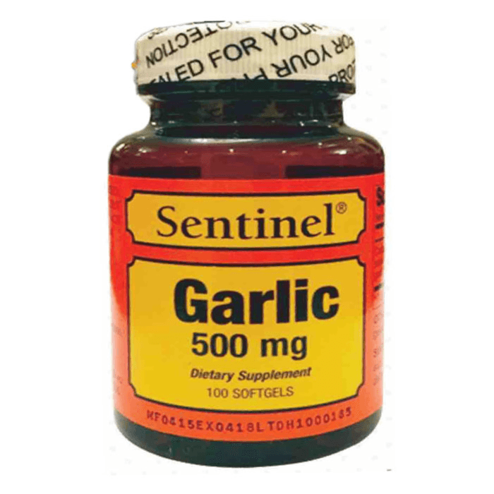 Sentinel Garlic 500Mg Softgels 100'S