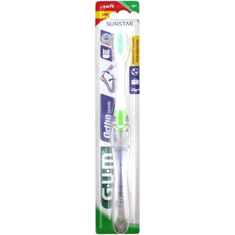 Gum 125 Ortho Travel Toothbrush