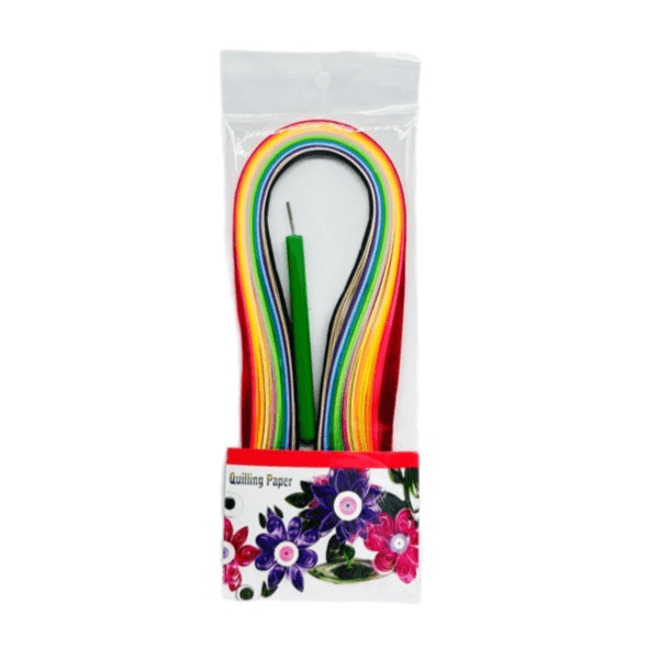 Set of 15 Colours Quilling Paper With Tool - 11839