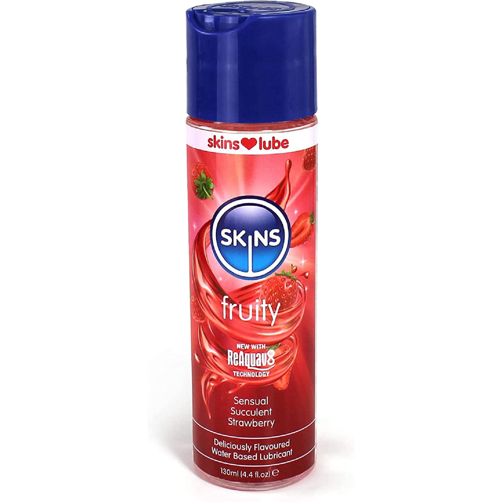 Skins Strawberry Water Based Lubricant 130Ml