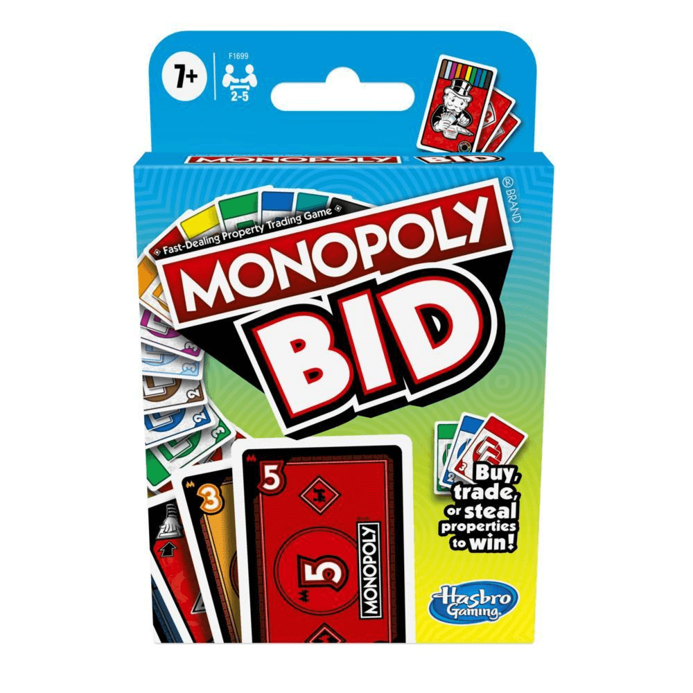 Monopoly Bid Game Quick-Playing Card Game For Families And Kids (GSMY17)