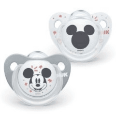 Nuk Silicon Teets 0-6 M 2 Pcs Micky Design Boys