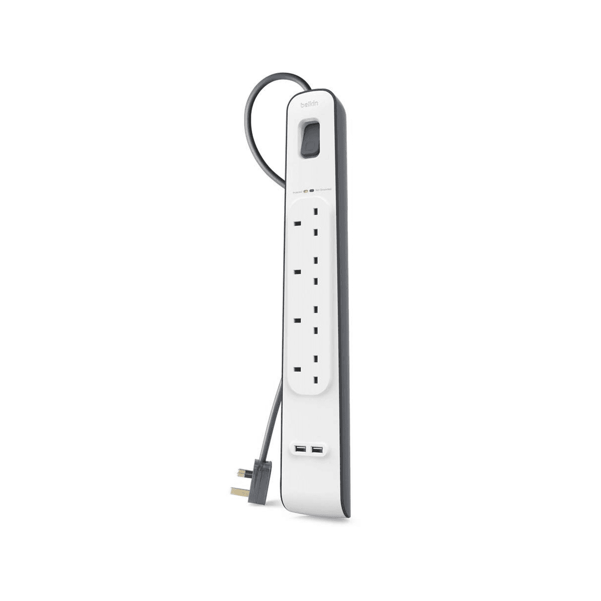 Belkin 4 Outlets Surge Protection Strip with 2 USB Ports