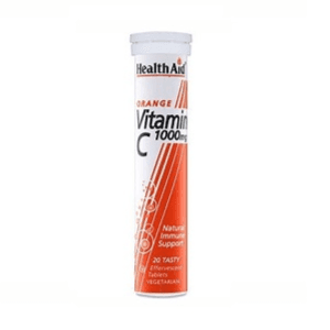 Health Aid Orange Vitamin C 1000mg Effervescent 20 Tablets