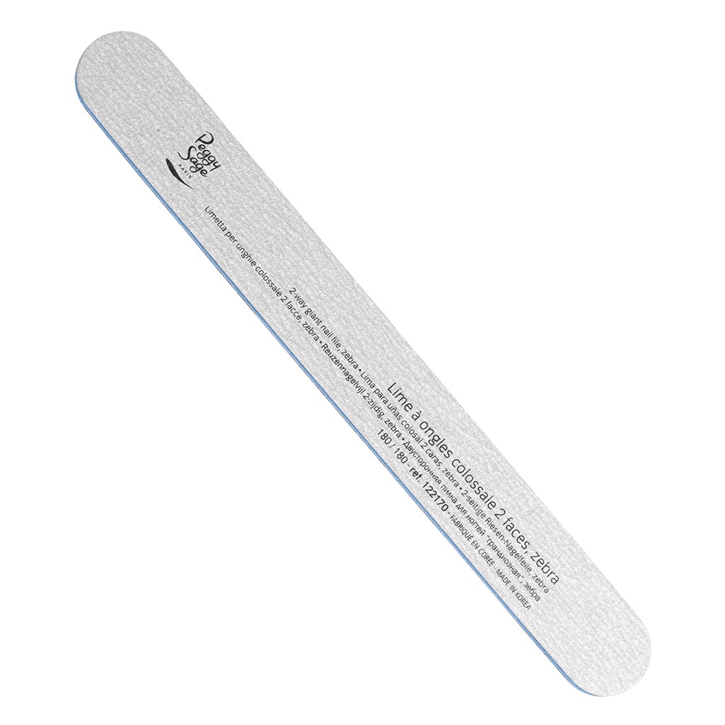 Peggy Sage 2-way Giant Nail File 180/180, Zebra